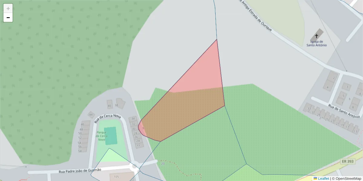 Mapa detalhado do código postal 7700-152 com limites, códigos postais vizinhos e agências dos correios