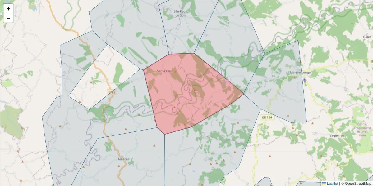 Mapa detalhado do código postal 7700-252 com limites, códigos postais vizinhos e agências dos correios