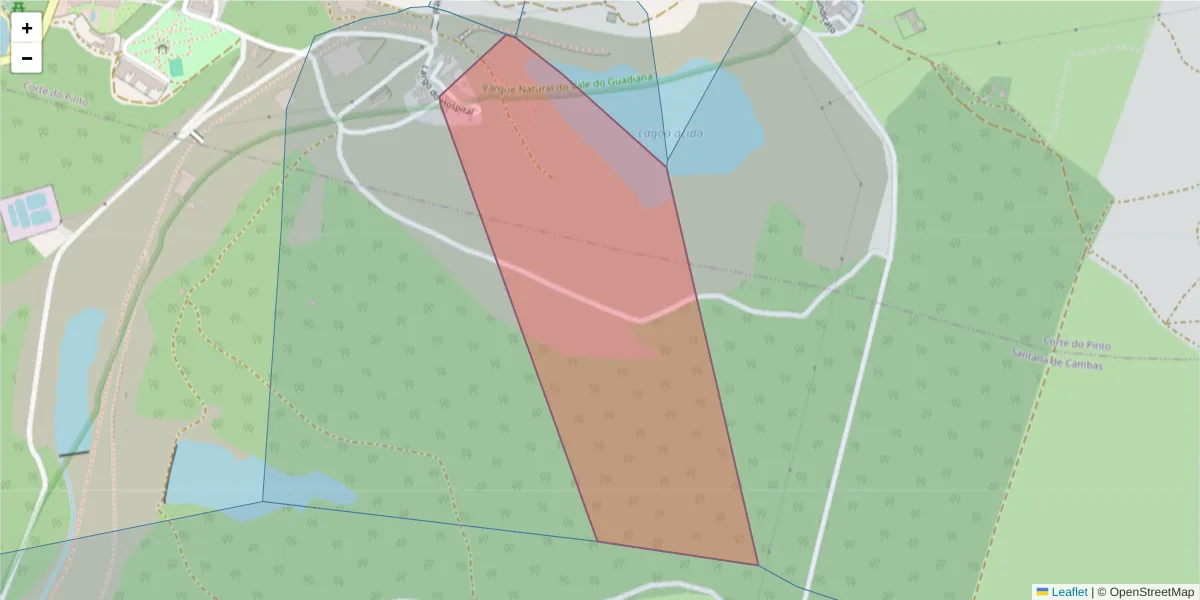 Mapa detalhado do código postal 7750-137 com limites, códigos postais vizinhos e agências dos correios