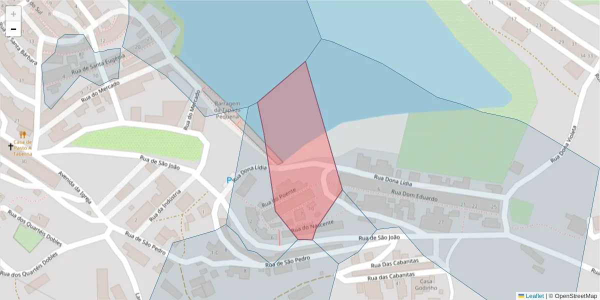Mapa detalhado do código postal 7750-159 com limites, códigos postais vizinhos e agências dos correios