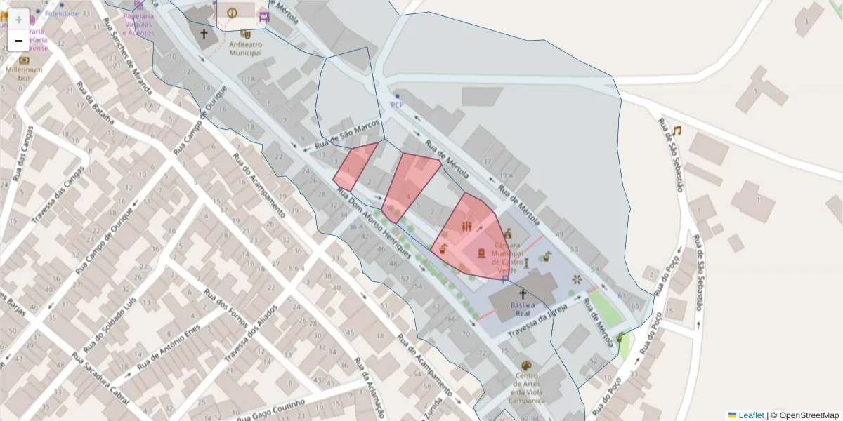 Mapa detalhado do código postal 7780-217 com limites, códigos postais vizinhos e agências dos correios