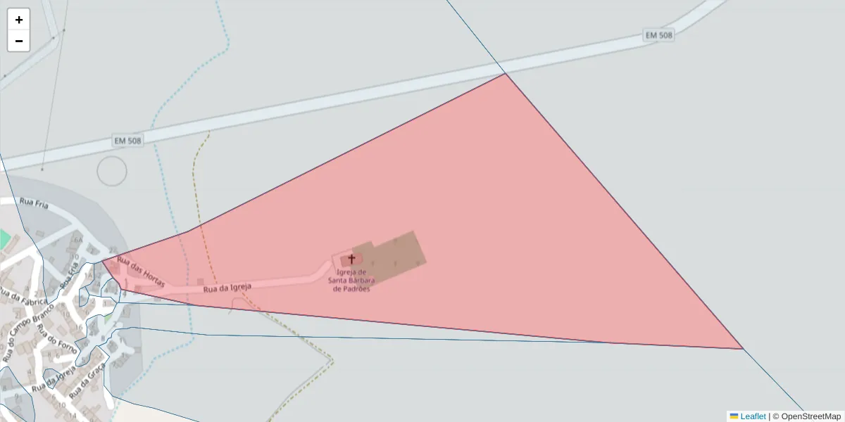 Mapa detalhado do código postal 7780-469 com limites, códigos postais vizinhos e agências dos correios