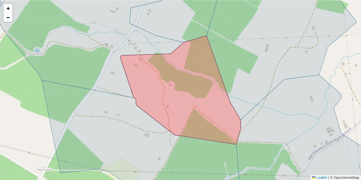 Mapa detalhado do código postal 7800-089 com limites, códigos postais vizinhos e agências dos correios