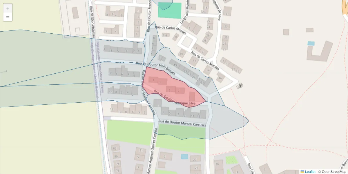 Mapa detalhado do código postal 7800-176 com limites, códigos postais vizinhos e agências dos correios