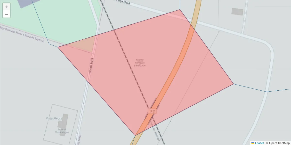 Mapa detalhado do código postal 7800-217 com limites, códigos postais vizinhos e agências dos correios