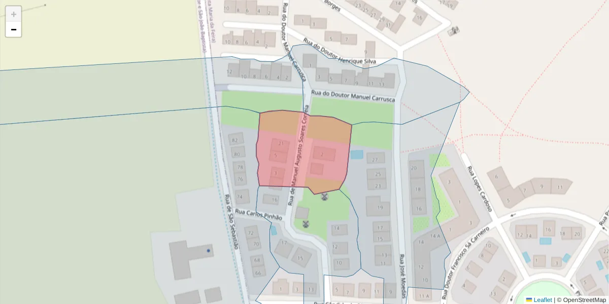 Mapa detalhado do código postal 7800-387 com limites, códigos postais vizinhos e agências dos correios