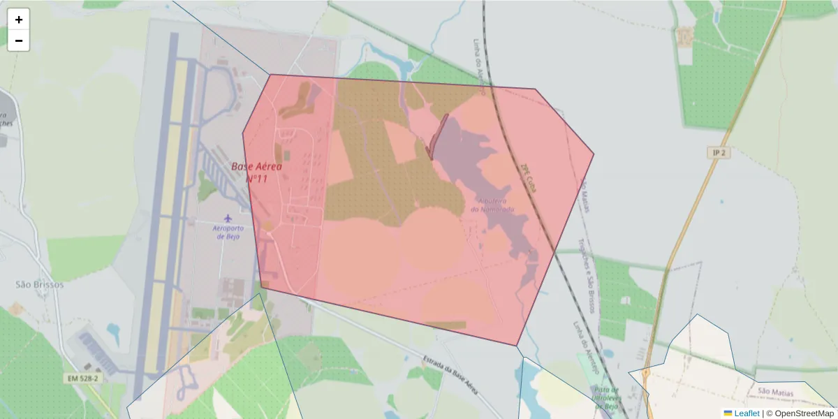 Mapa detalhado do código postal 7800-742 com limites, códigos postais vizinhos e agências dos correios