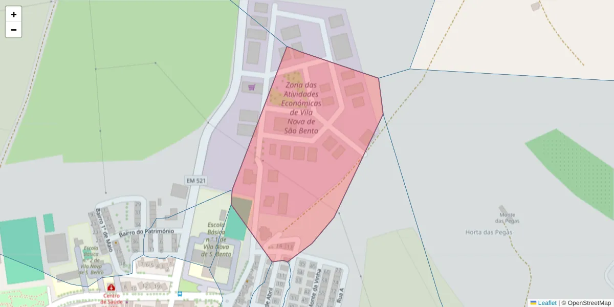 Mapa detalhado do código postal 7830-048 com limites, códigos postais vizinhos e agências dos correios