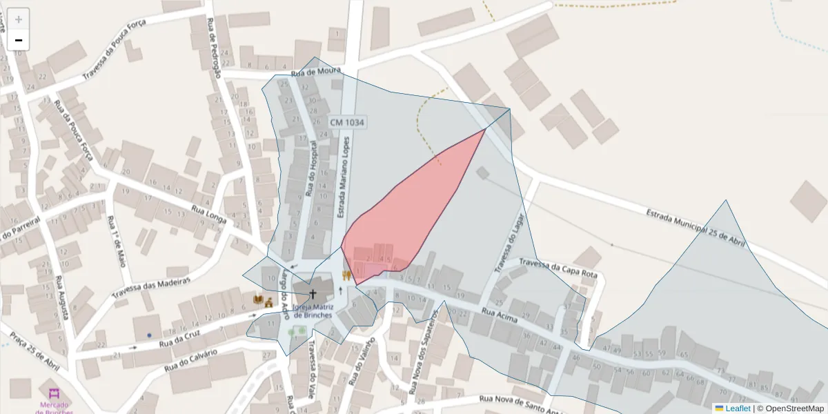 Mapa detalhado do código postal 7830-112 com limites, códigos postais vizinhos e agências dos correios