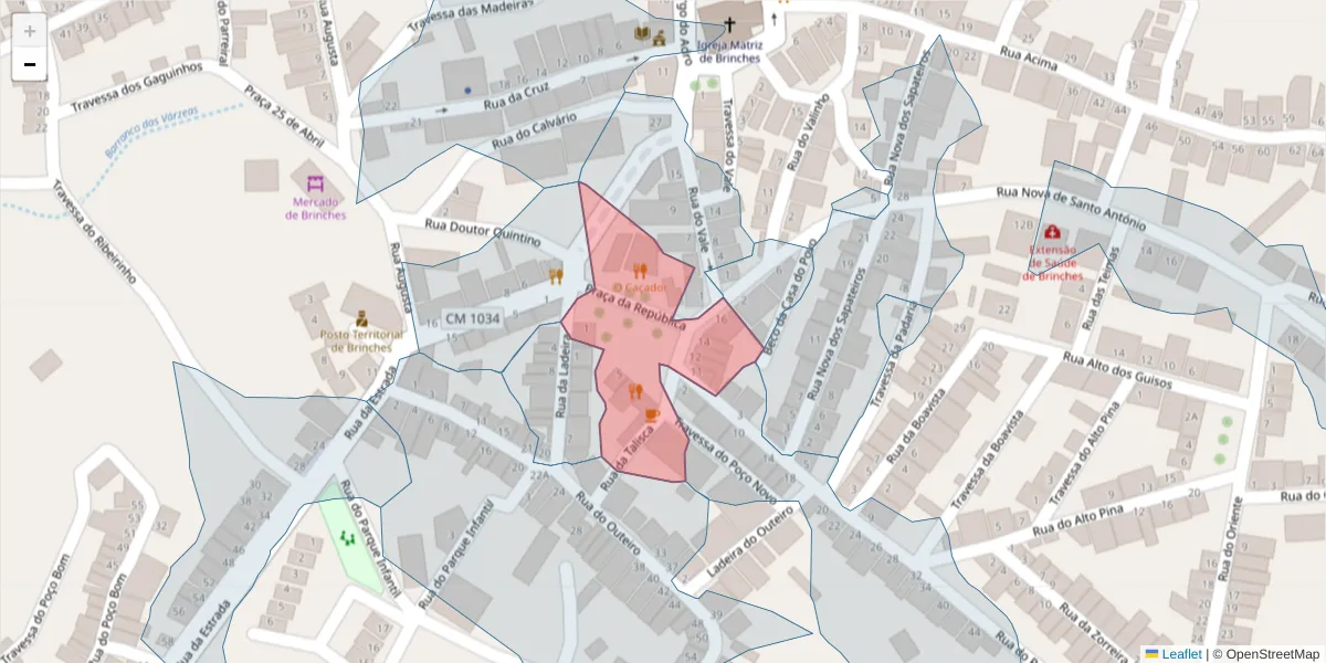 Mapa detalhado do código postal 7830-116 com limites, códigos postais vizinhos e agências dos correios