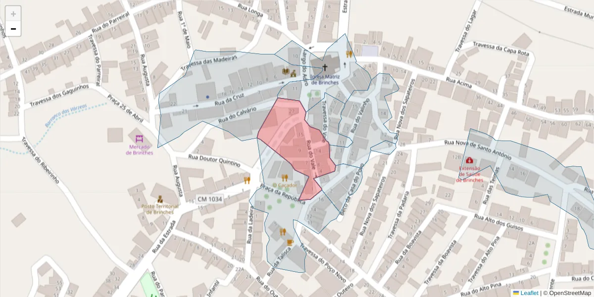 Mapa detalhado do código postal 7830-139 com limites, códigos postais vizinhos e agências dos correios