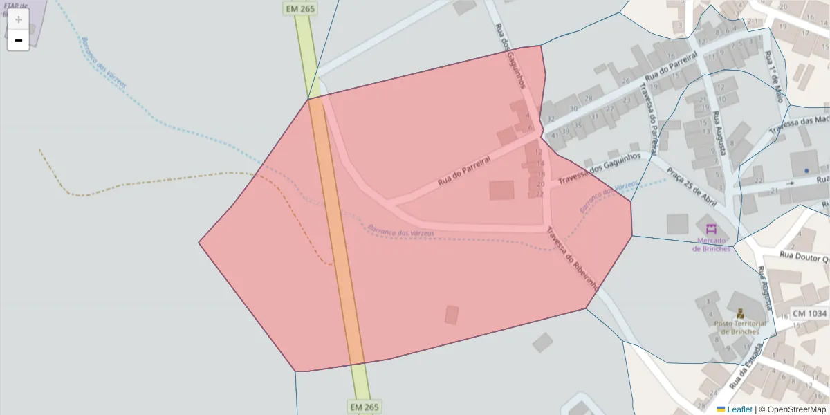 Mapa detalhado do código postal 7830-142 com limites, códigos postais vizinhos e agências dos correios
