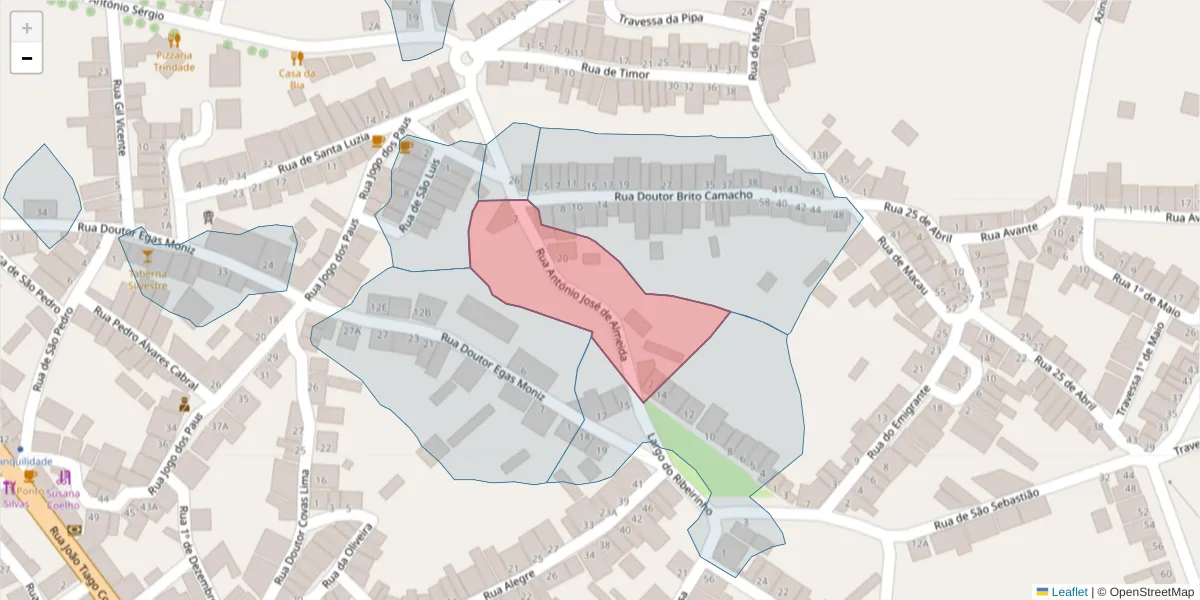 Mapa detalhado do código postal 7830-217 com limites, códigos postais vizinhos e agências dos correios