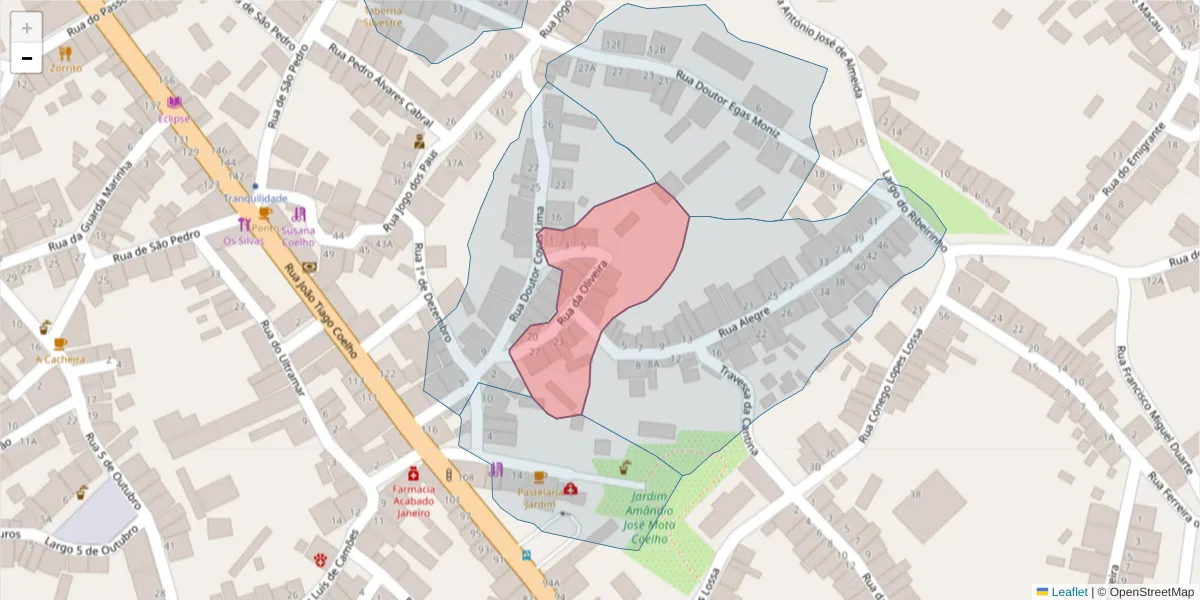 Mapa detalhado do código postal 7830-224 com limites, códigos postais vizinhos e agências dos correios