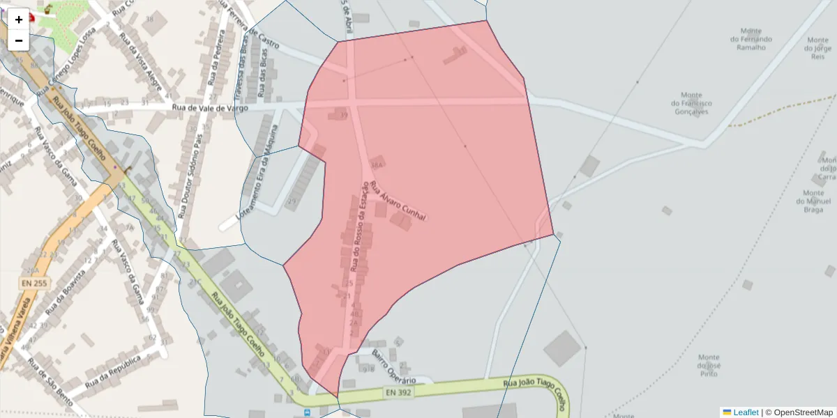 Mapa detalhado do código postal 7830-261 com limites, códigos postais vizinhos e agências dos correios