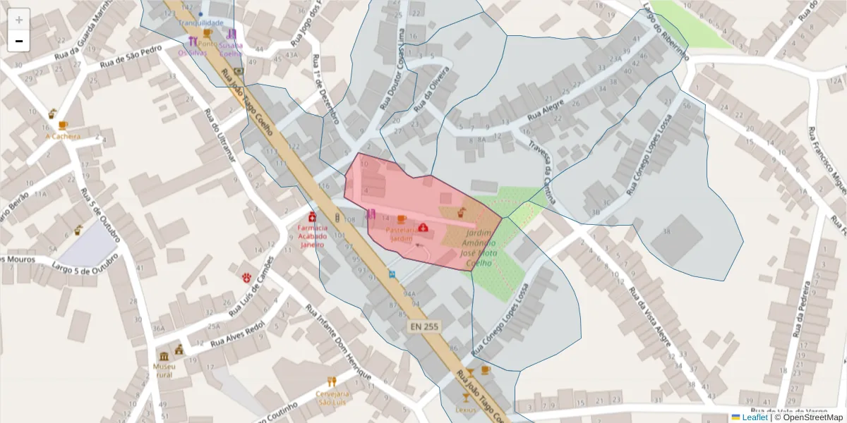 Mapa detalhado do código postal 7830-274 com limites, códigos postais vizinhos e agências dos correios
