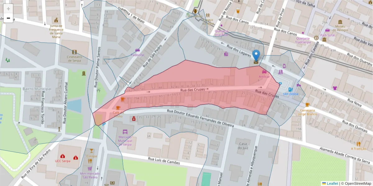 Mapa detalhado do código postal 7830-344 com limites, códigos postais vizinhos e agências dos correios