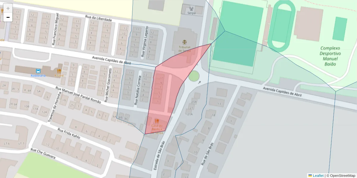 Mapa detalhado do código postal 7830-373 com limites, códigos postais vizinhos e agências dos correios
