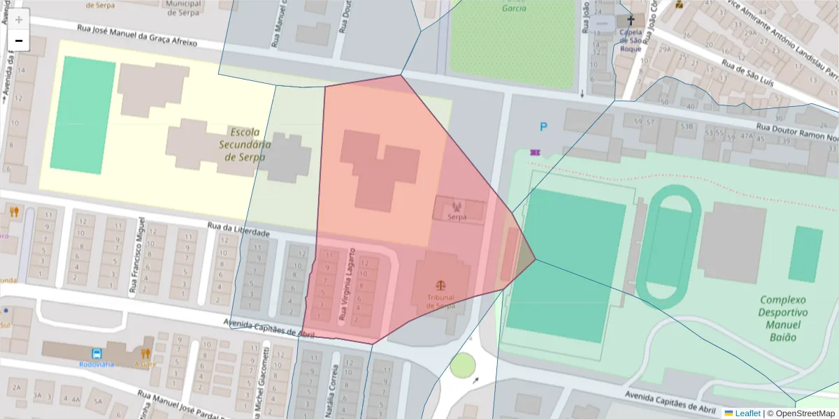 Mapa detalhado do código postal 7830-376 com limites, códigos postais vizinhos e agências dos correios