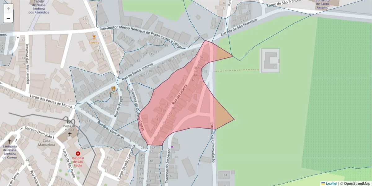 Mapa detalhado do código postal 7830-407 com limites, códigos postais vizinhos e agências dos correios