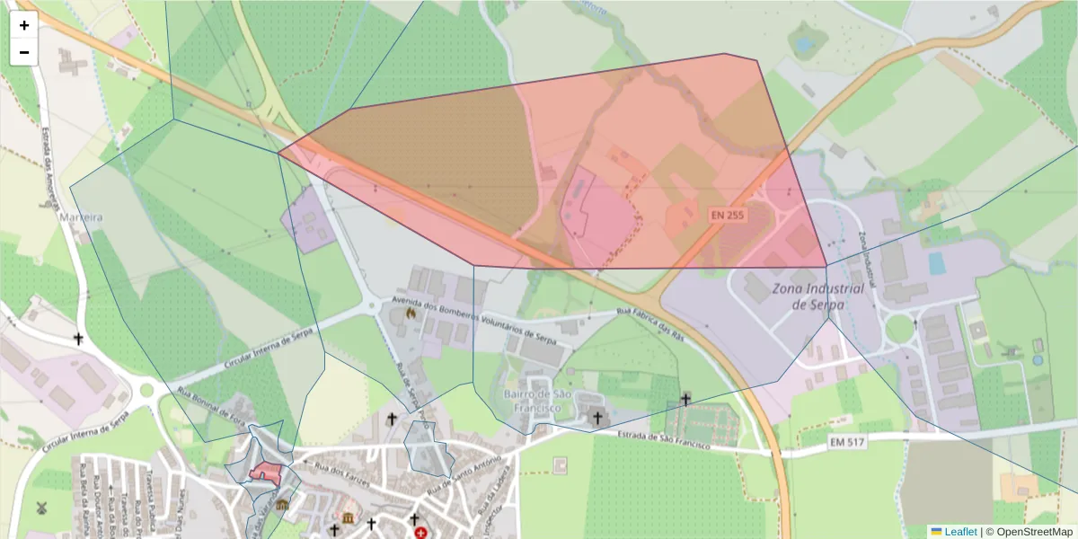 Mapa detalhado do código postal 7830-410 com limites, códigos postais vizinhos e agências dos correios