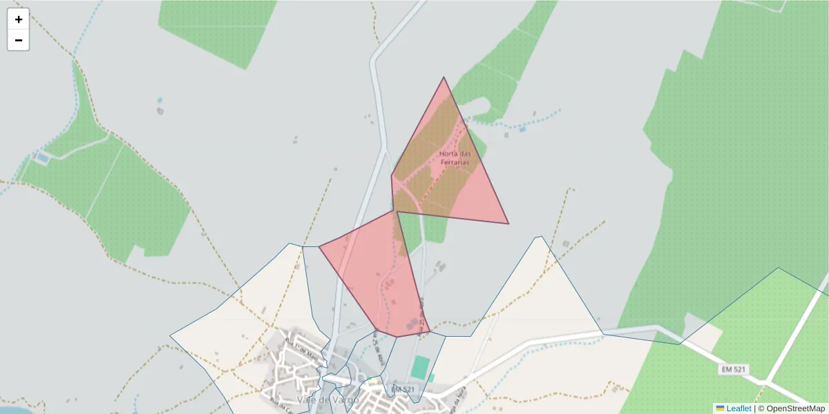 Mapa detalhado do código postal 7830-501 com limites, códigos postais vizinhos e agências dos correios