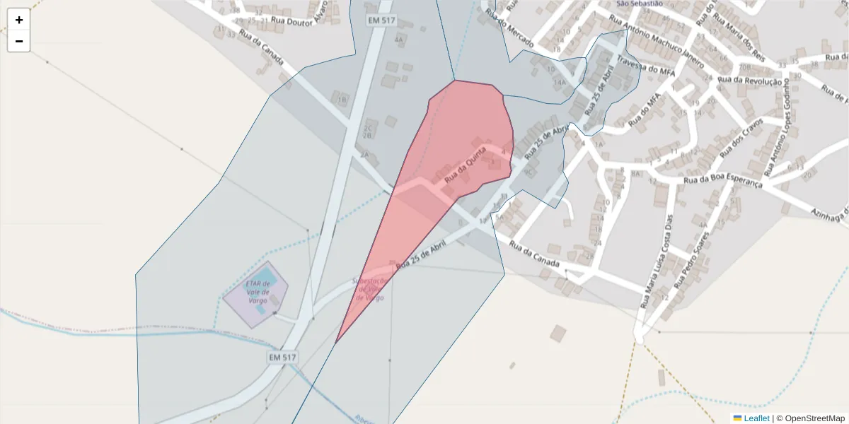 Mapa detalhado do código postal 7830-514 com limites, códigos postais vizinhos e agências dos correios