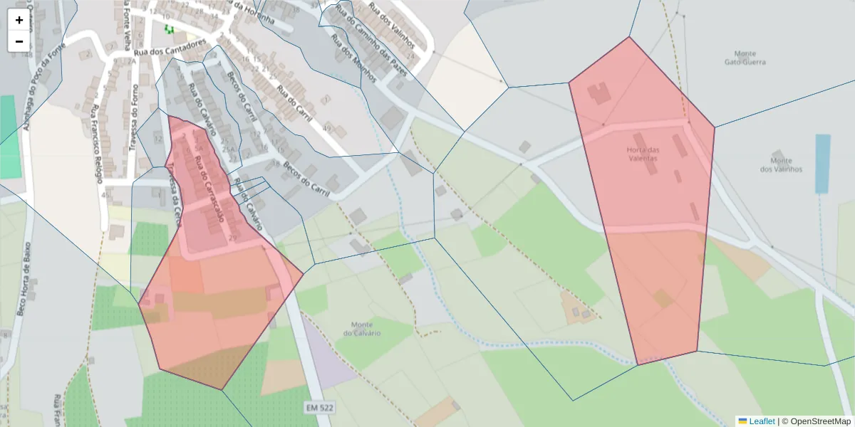 Mapa detalhado do código postal 7830-633 com limites, códigos postais vizinhos e agências dos correios