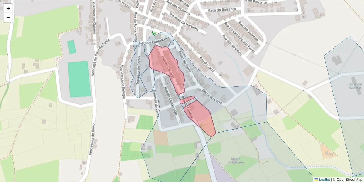 Mapa detalhado do código postal 7830-643 com limites, códigos postais vizinhos e agências dos correios