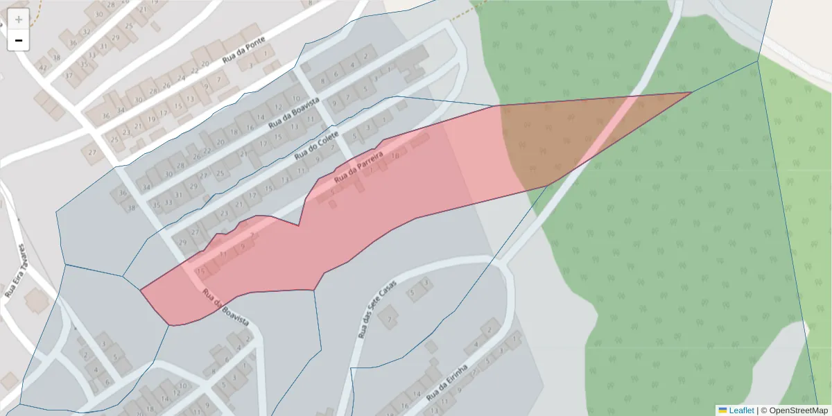 Mapa detalhado do código postal 7875-162 com limites, códigos postais vizinhos e agências dos correios