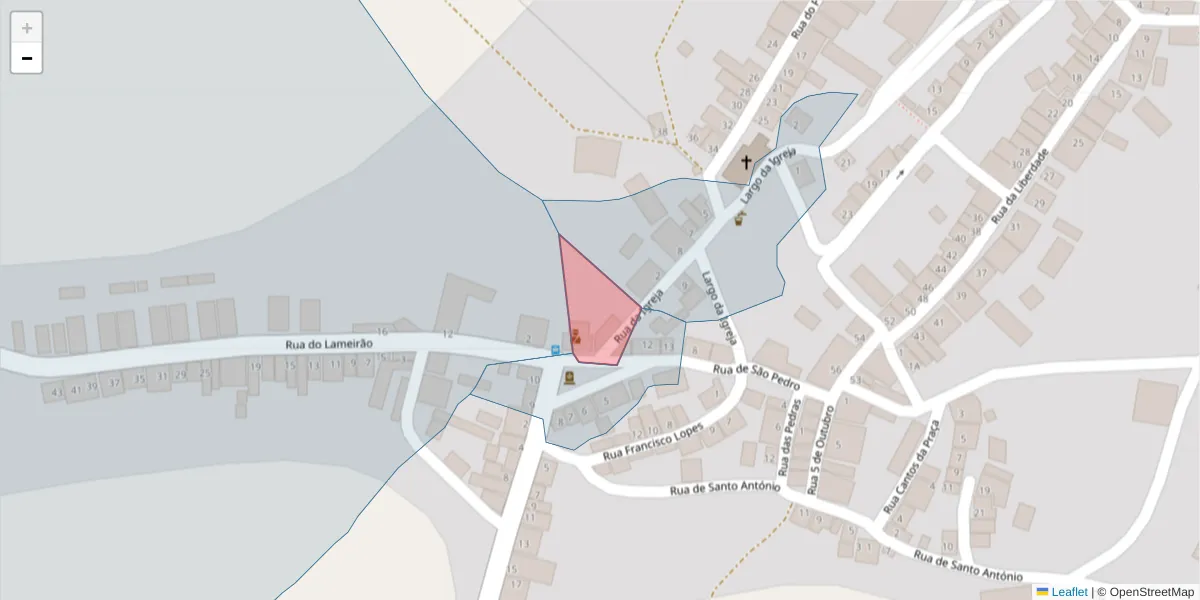 Mapa detalhado do código postal 7875-358 com limites, códigos postais vizinhos e agências dos correios