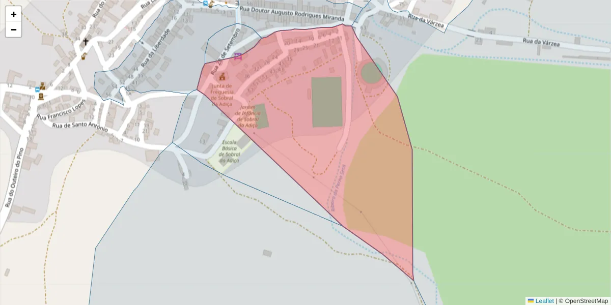 Mapa detalhado do código postal 7875-382 com limites, códigos postais vizinhos e agências dos correios