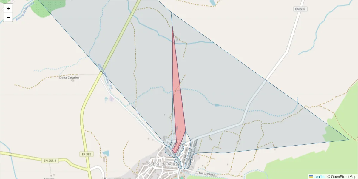 Mapa detalhado do código postal 7875-384 com limites, códigos postais vizinhos e agências dos correios