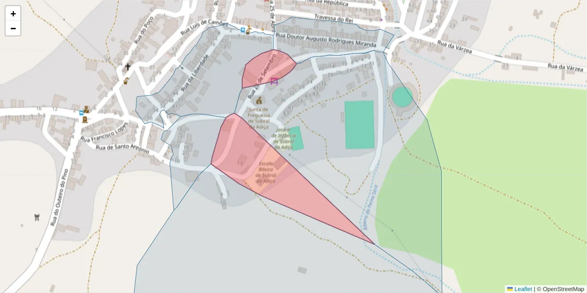 Mapa detalhado do código postal 7875-388 com limites, códigos postais vizinhos e agências dos correios
