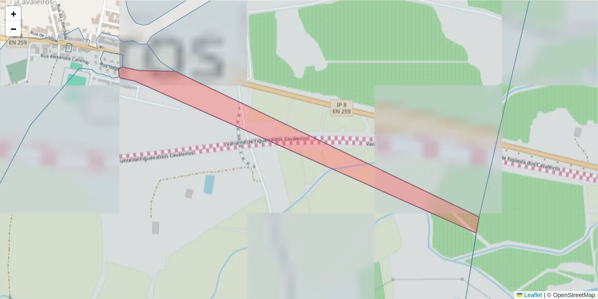 Mapa detalhado do código postal 7900-242 com limites, códigos postais vizinhos e agências dos correios