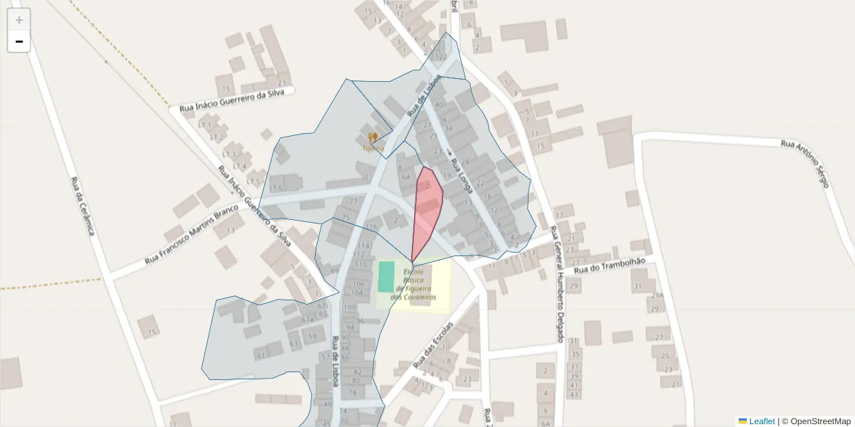Mapa detalhado do código postal 7900-271 com limites, códigos postais vizinhos e agências dos correios