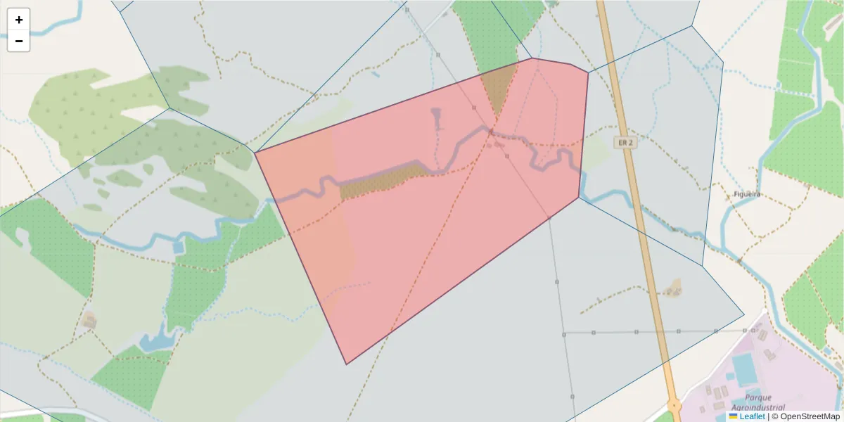 Mapa detalhado do código postal 7900-349 com limites, códigos postais vizinhos e agências dos correios