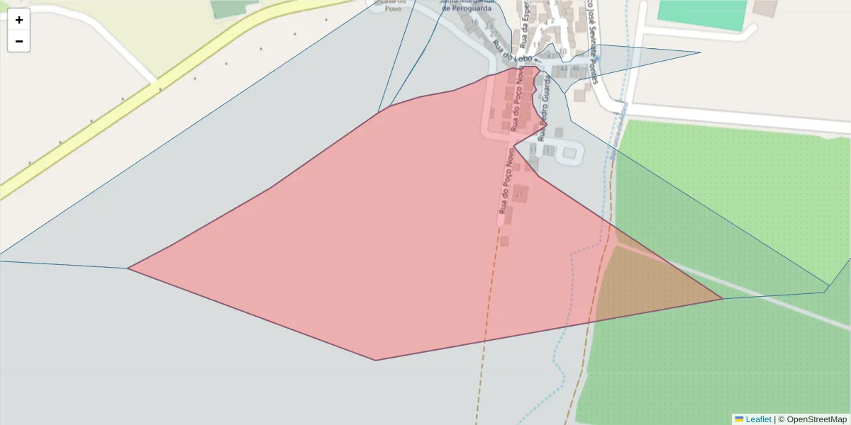 Mapa detalhado do código postal 7900-466 com limites, códigos postais vizinhos e agências dos correios