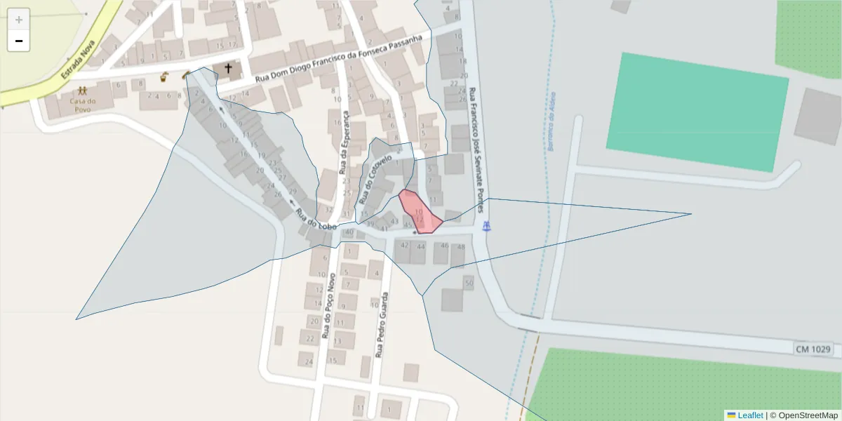 Mapa detalhado do código postal 7900-471 com limites, códigos postais vizinhos e agências dos correios