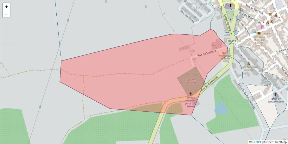 Mapa detalhado do código postal 7920-037 com limites, códigos postais vizinhos e agências dos correios