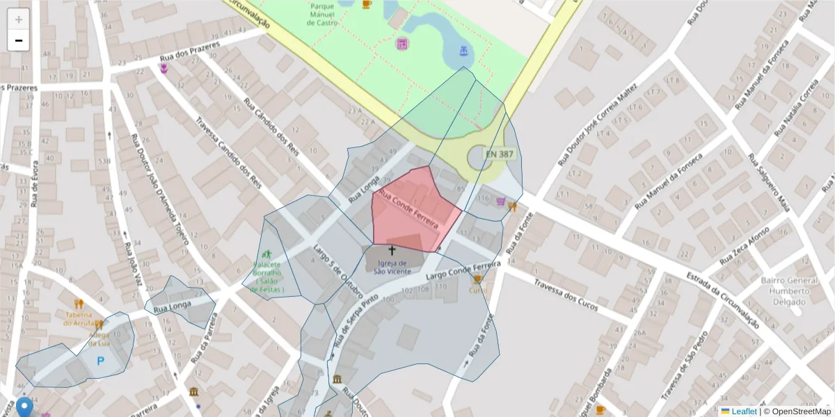 Mapa detalhado do código postal 7940-002 com limites, códigos postais vizinhos e agências dos correios