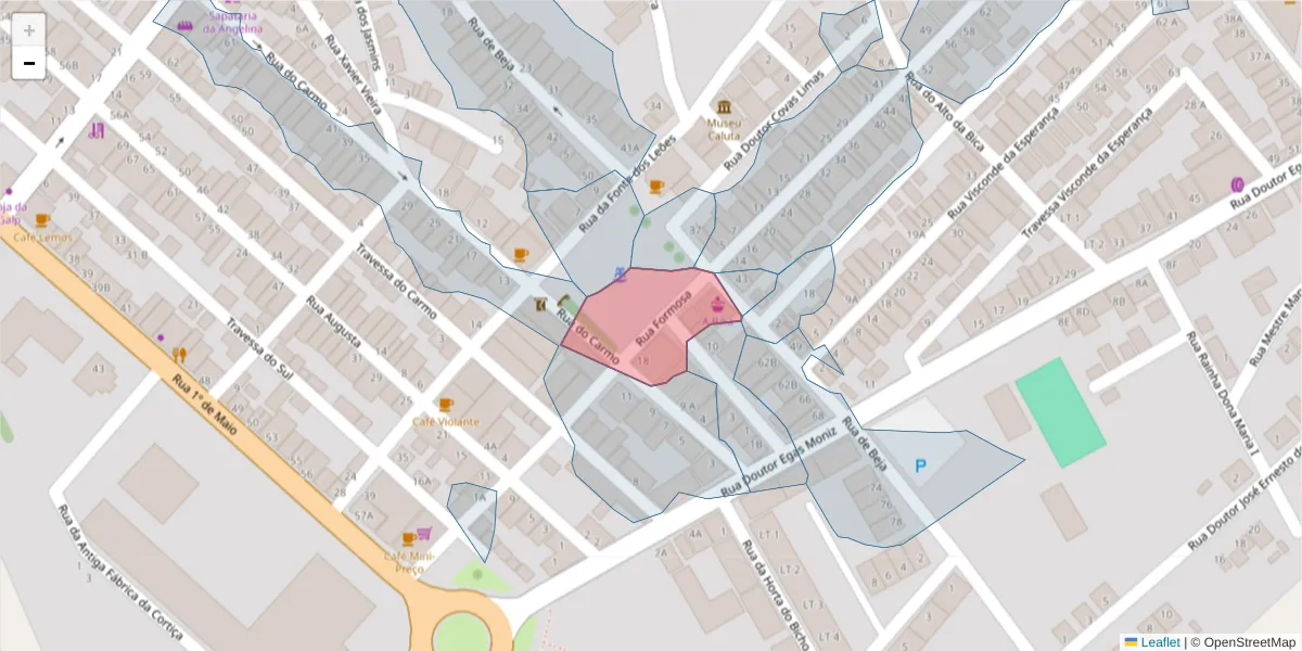Mapa detalhado do código postal 7940-112 com limites, códigos postais vizinhos e agências dos correios