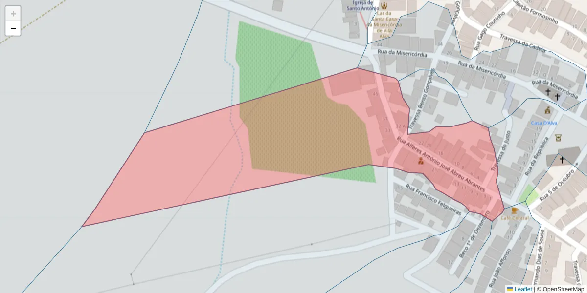 Mapa detalhado do código postal 7940-378 com limites, códigos postais vizinhos e agências dos correios
