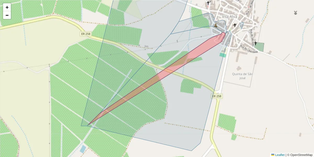 Mapa detalhado do código postal 7940-397 com limites, códigos postais vizinhos e agências dos correios
