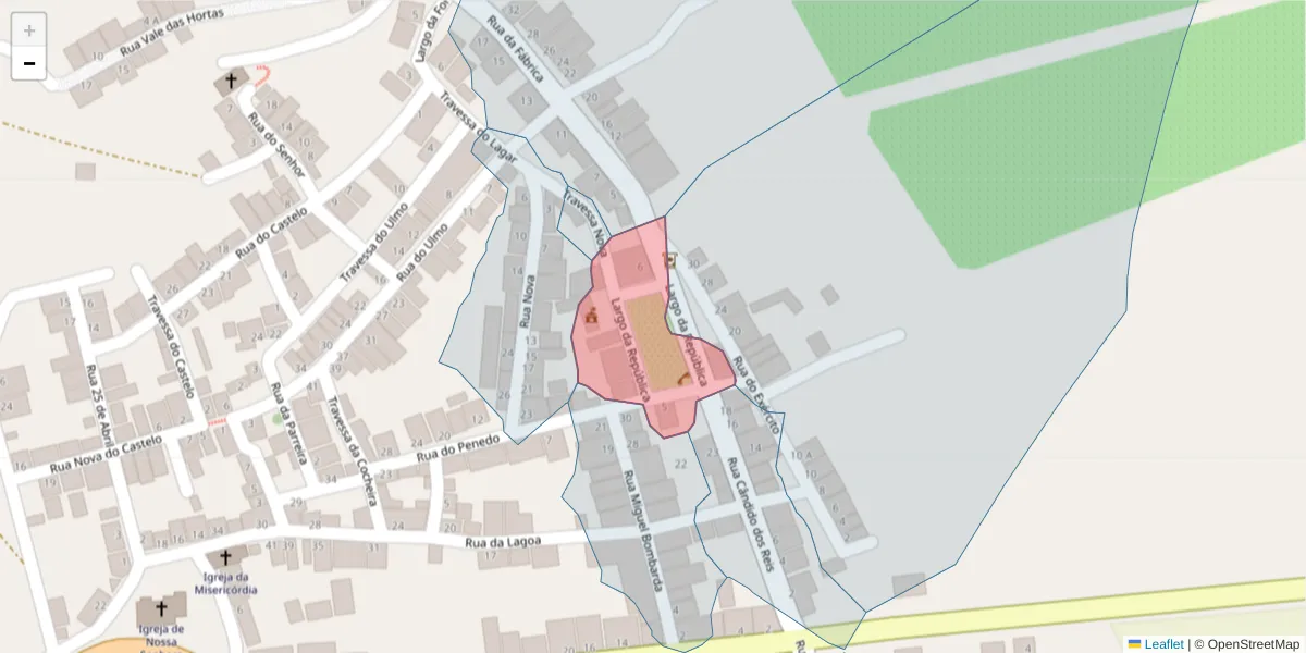 Mapa detalhado do código postal 7940-453 com limites, códigos postais vizinhos e agências dos correios