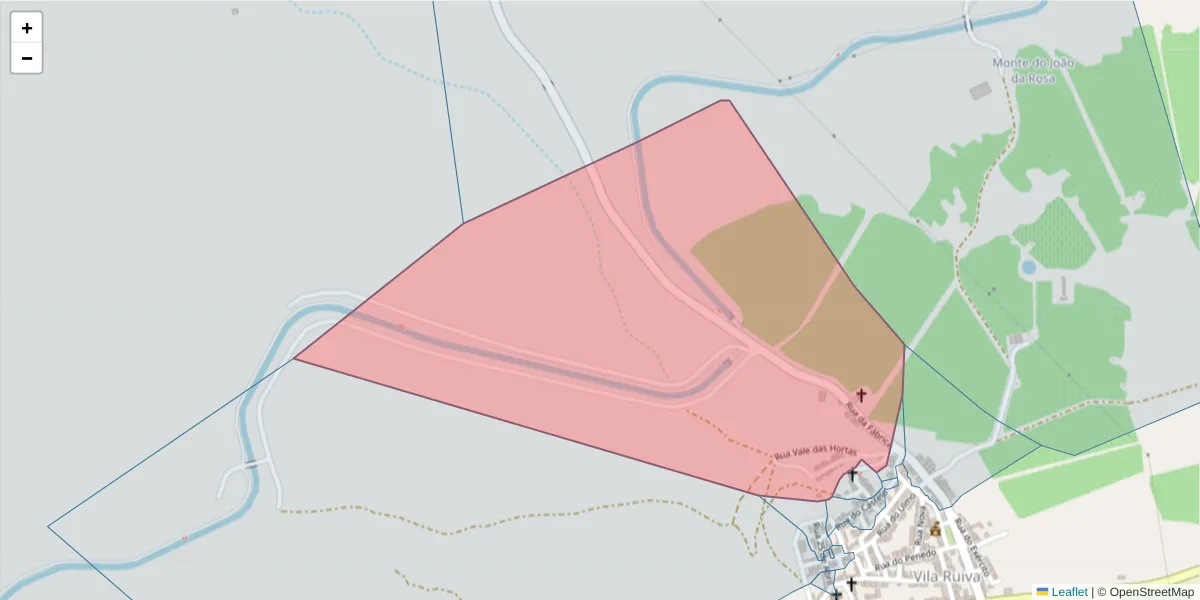 Mapa detalhado do código postal 7940-472 com limites, códigos postais vizinhos e agências dos correios