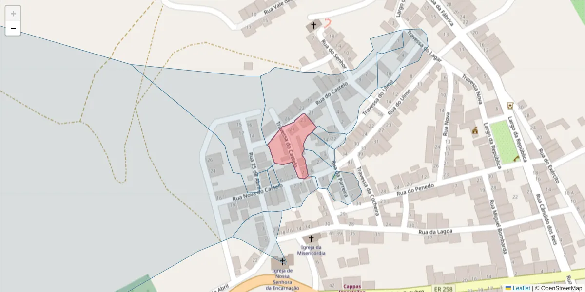 Mapa detalhado do código postal 7940-476 com limites, códigos postais vizinhos e agências dos correios
