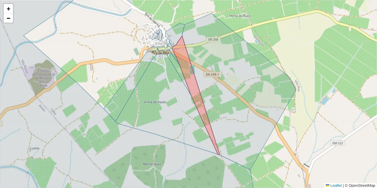Mapa detalhado do código postal 7940-481 com limites, códigos postais vizinhos e agências dos correios