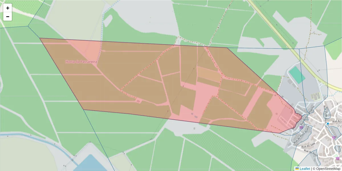 Mapa detalhado do código postal 7960-024 com limites, códigos postais vizinhos e agências dos correios