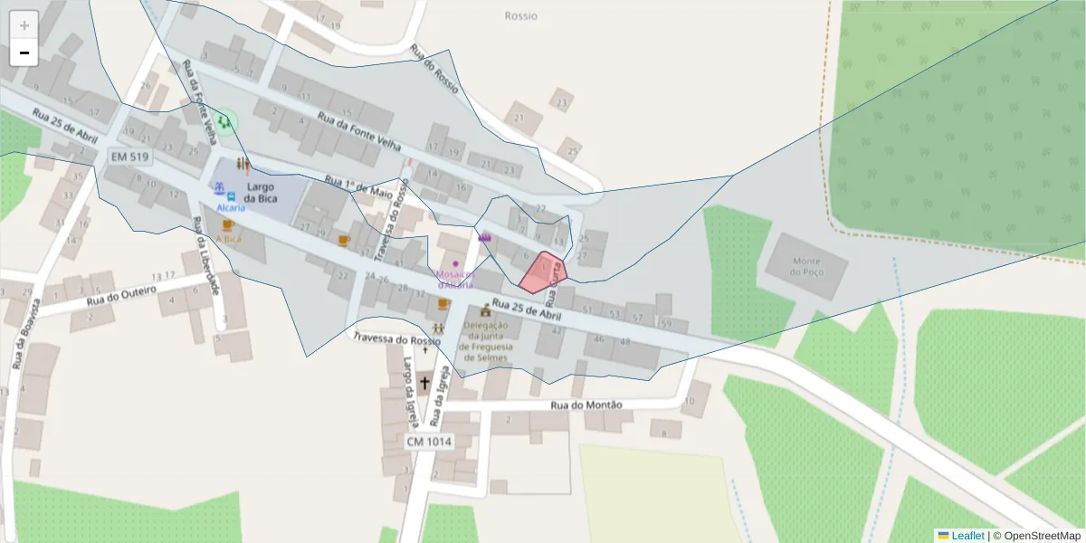 Mapa detalhado do código postal 7960-118 com limites, códigos postais vizinhos e agências dos correios